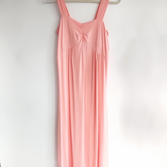 Norm Thompson Coral Pink Sleeveless Maxi Dress Size Medium - Picture 15 of 16